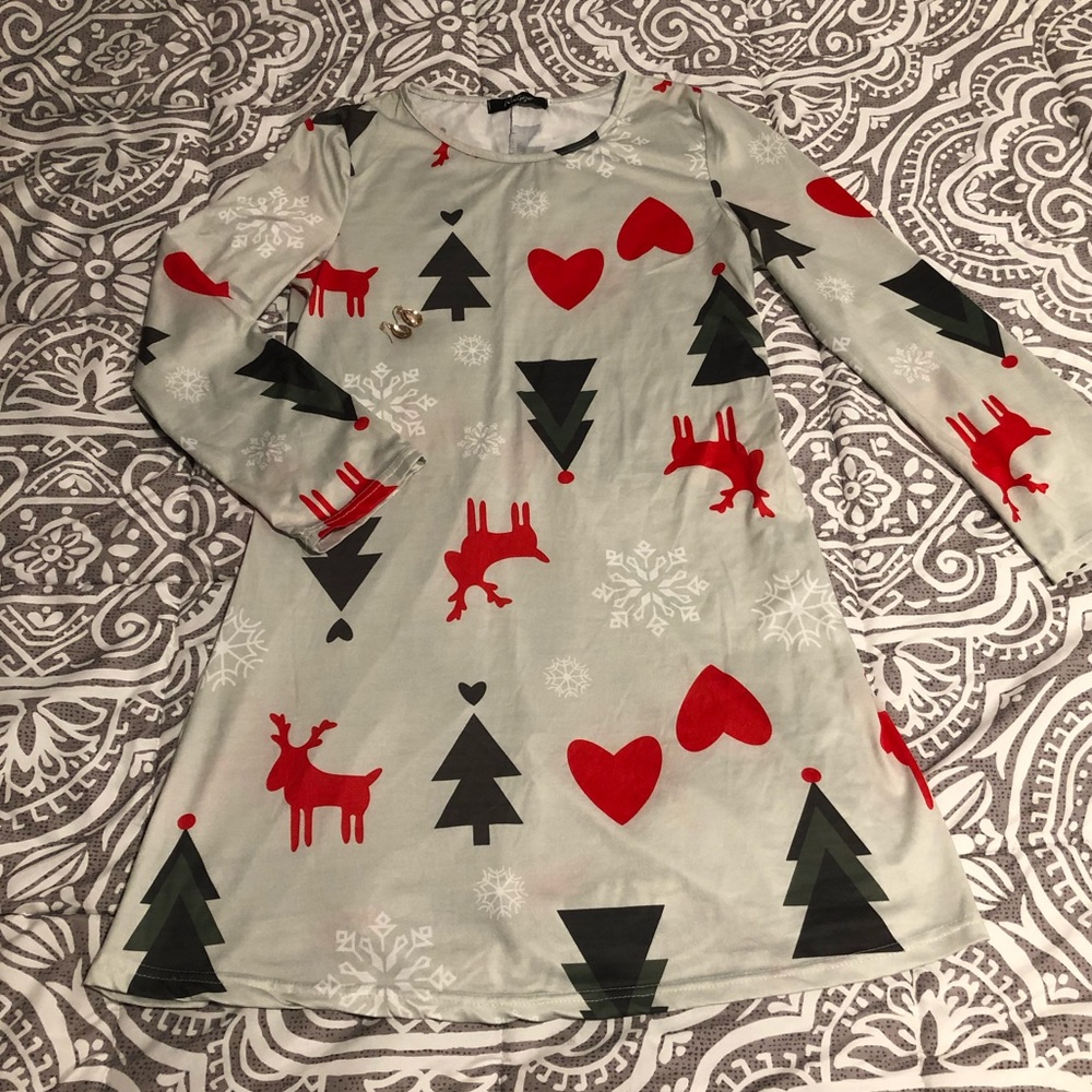 Christmas winter print dress  ❄️ ⛄️
